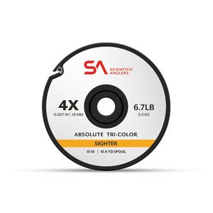 Scientific Anglers Absolute Sighter Tippet in White and Orange and Green